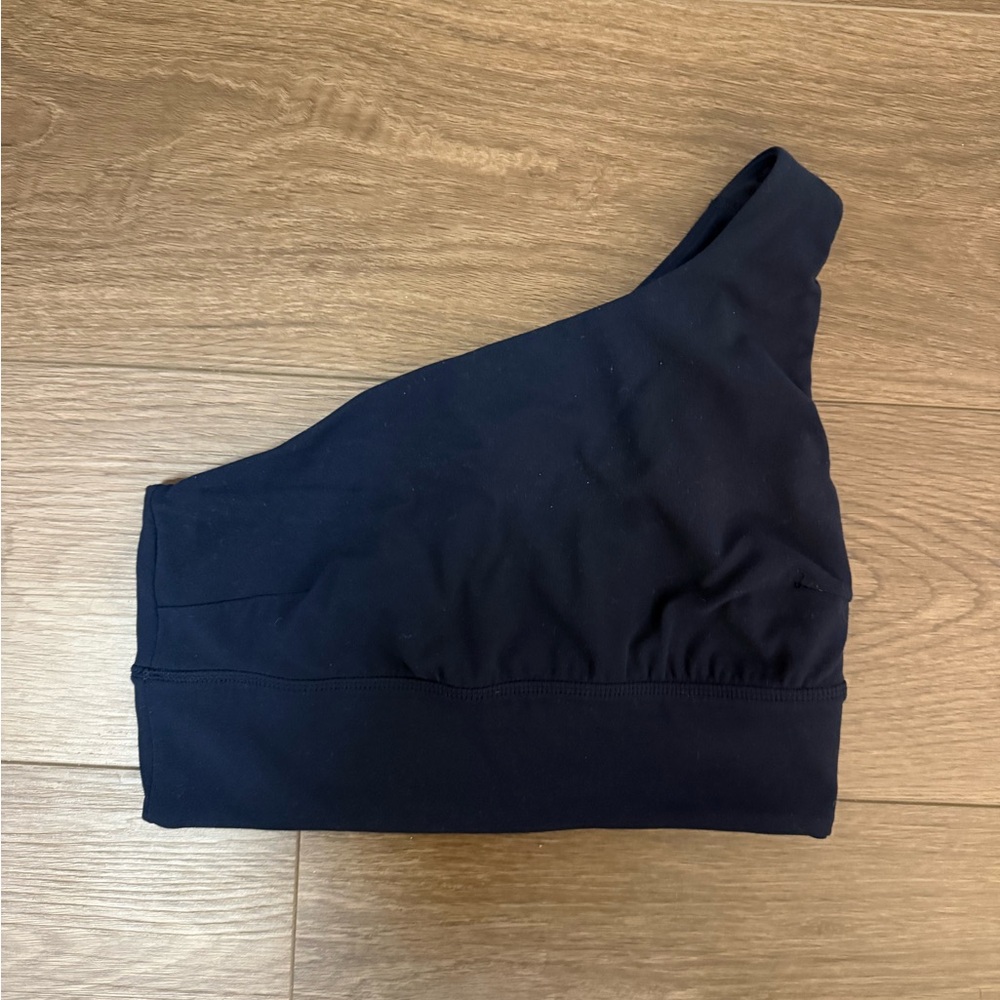Lululemon navy blue align one shoulder sport bra size 8